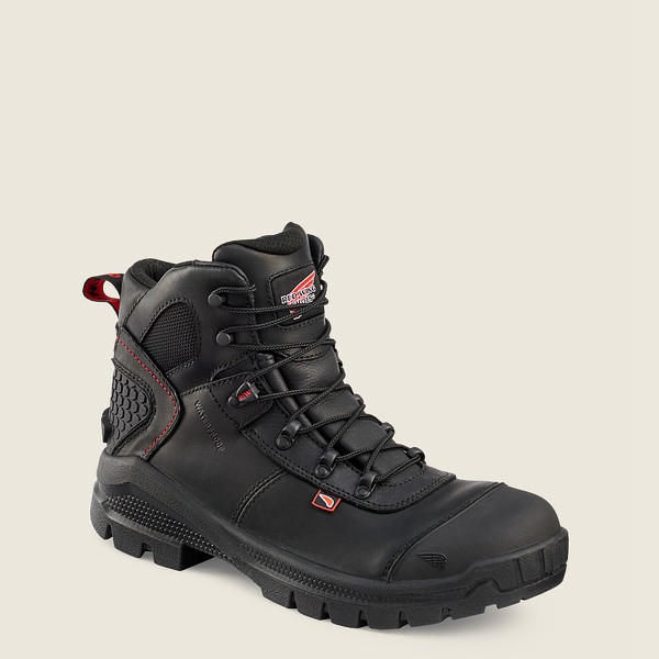 Red Wing Safety Boots Mens Black - Crv™ - 6-inch Waterproof Toe - 0487395-KN